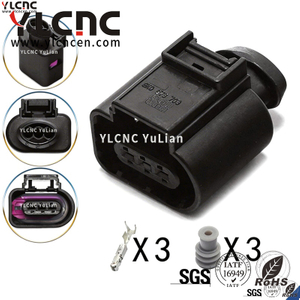 YLCNC 8K0973703F 3 PIN Automotive Electric Knock Sensor Connector DJ7033H-1.5-200-P