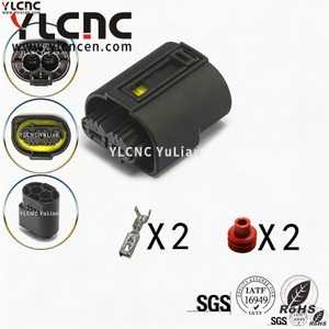 YLCNC 1-968643-1 2 PIN Snail Horn Plug DJ70237-3.5-200