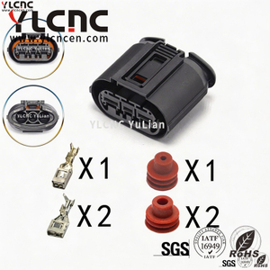YLCNC 1670372-1 3 PIN BMW Rear Brake Sub Pump Plug DJ4031-2.8/4.8-200