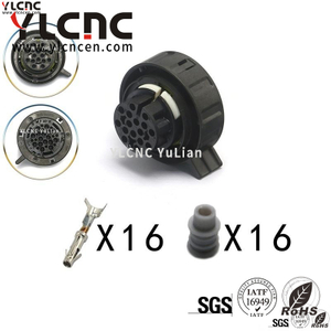 YLCNC 7 503 442-04 16 PIN Wave Box Body Harness Plug DJ3163-1.5-200