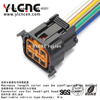 YLCNC 6 PIN Car Headlight Headlight Socket Automotive Wire Harness Disconnect Connector