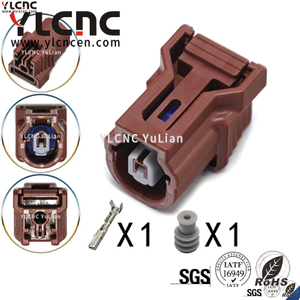 YLCNC 6189-7197 1 PIN Motorcycle Honda Oxygen Sensor Connector DJ7012A-1.2-209-P