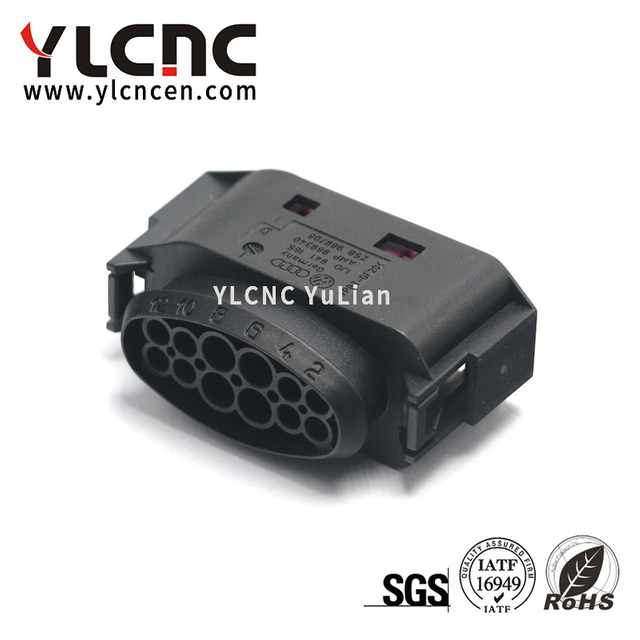 YLCNC 1J0 941 165 12 PIN Xenon Headlamp Plug DJ7125A-1.5/3.5-200